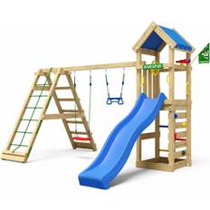 Gynger - Negle Legeplads Nordic Play Playtower Jungle Gym Patio with 2 Climb Module 200 & Slide