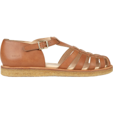 40 ½ - Brun - Dame Sko Angulus Strap Sandal With Buckle - Tan