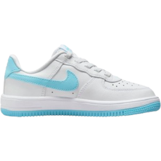 Nike Velcro Sneakers Nike Force 1 Low EasyOn PSV - White/White/Aquarius Blue