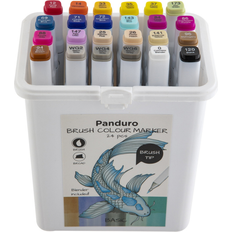 Panduro Marker penne Panduro Brush Tip Basic Colour Marker 24-pack