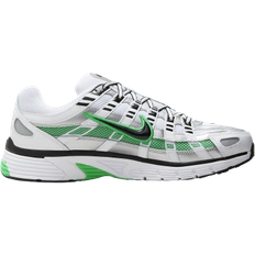 Hvid - Imiteret læder - Unisex Sko Nike P-6000 - White/Metallic Silver/Spring Green/Black