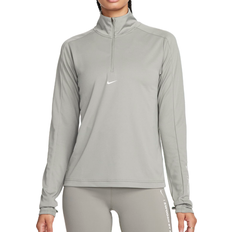 48 - Høj krave T-shirts Nike Pacer Dri-FIT Pullover with 1/4 Zip Women - Dark Stucco/Sail