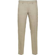 Hør - Unisex Bukser & Shorts Selected Slim Fit Pants - Sand