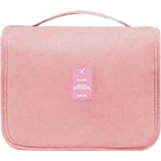 Shein Toiletry Bag Waterproof Hanging Hook Organizer For Toiletries Water-Resistant Cosmetic Bag Multi-Function Travel Makeup Bag Men & Women Pink