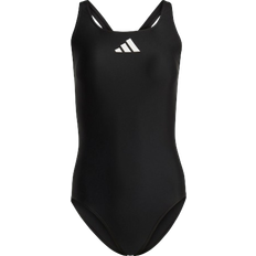 M - Nylon Badedragter adidas 3 Bar Logo Swimsuit - Black/White