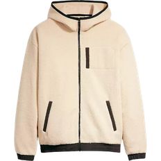 Levi's Herre - XL Sweatere Levi's Hooded Sherpa Zip-up Sweatshirt - Fog/Neutral