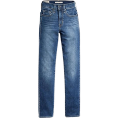 Levi's Dame - L35 - W26 Bukser & Shorts Levi's 724 High Rise Straight Jeans - Shine On Diamond/Blue