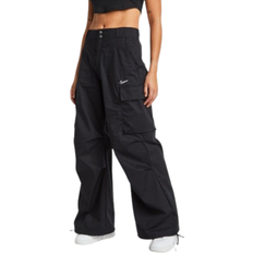 48 - Dame - Elastan/Lycra/Spandex - XXL Bukser Nike Sportswear Women's High-Waisted Loose Woven Cargo Trousers - Black