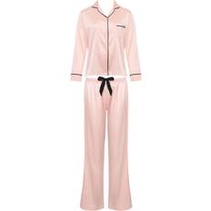 Elastan/Lycra/Spandex - Pink Pyjamasser Bluebella Claudia Shirt & Trouser Set - Pink
