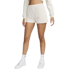 26 - Bomuld - XS Shorts Nike Women's Sportswear Chill Terry High-Waisted French Shorts - Light Orewood Brown/Sail