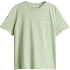 H&M Grøn Overdele H&M Cotton T-shirt - Light Green