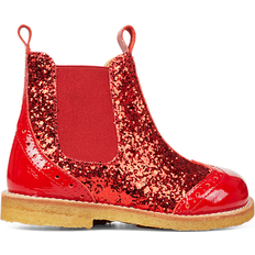 Støvler Børnesko Angulus Kid's Chelsea Glitter - Red