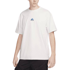 Nike Herre - M - Udendørsjakker - Økologisk materiale T-shirts Nike Men's ACG T-shirt - Summit White/Aquarius Blue