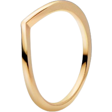 Pandora Guldbelagt Ringe Pandora Polished Wishbone Ring - Gold