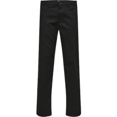 Selected Herre - XL Tøj Selected New Miles 196 Straight Flex Chinos - Black