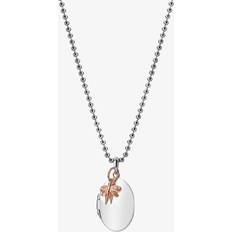 Hot Diamonds Two-Colour Dragonfly Locket Necklace DP880 Two Colour