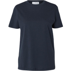 Selected 40 T-shirts & Toppe Selected My Essential Classic T-shirt - Dark Sapphire