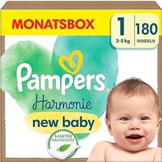Pampers Harmonie Diapers Size 1 2-5kg 180pcs