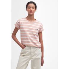 Barbour Pink Overdele Barbour Otterbrun Stripe T-Shirt 12, PI33