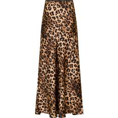 Brun - Korte kjoler - Polyester Tøj Neo Noir Lola Leo Long Skirt - Leopard