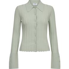 Filippa K Dame - Grøn Tøj Filippa K nitted Shirt Kvinde Sweaters Slim Fit hos Magasin Mint Green
