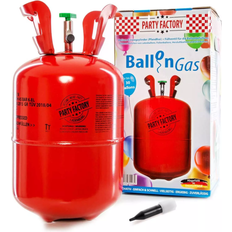 Helium balloner Party Factory Helium Gas Cylinders for 30 Balloons Red