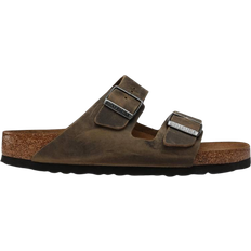 Brun - Herre Hjemmesko & Sandaler Birkenstock Arizona Soft Footbed Oiled Leather - Faded Khaki