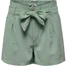 Only Grøn Shorts Only Regular Fit High Waist Shorts - Groen/Lily Pad