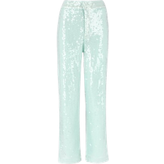 Gina Tricot Blå Bukser & Shorts Gina Tricot Sequin Trousers - Light Blue