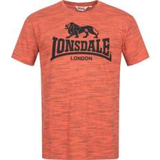 Lonsdale Polyester T-shirts & Toppe Lonsdale Gargrave Tee - Orange Marl/Black