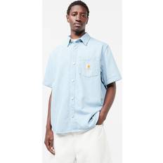 Gul - S - Unisex Skjorter Carhartt WIP Skjorte 'Ody' lyseblå gul hvid lyseblå gul hvid