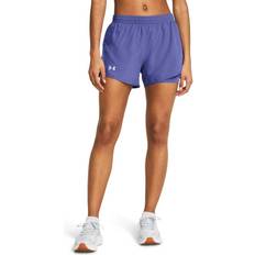 Dame - Guld Shorts Under Armour Fly By 2-in-1 Shorts Purple Woman