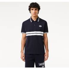 Lacoste Stribede Tøj Lacoste Sporty Cotton-Piqué Polo Shirt Black