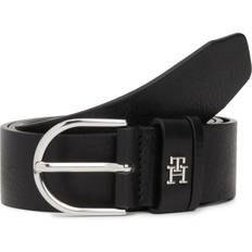 Tommy Hilfiger Sølv Tøj Tommy Hilfiger Essential Effortless Smooth Leather Belt BLACK EU100cm