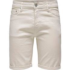 Only & Sons Herre - W36 Shorts Only & Sons Denim Ecru