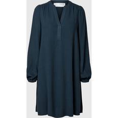 Selected Dame - Viskose Kjoler Selected Long-sleeved Mini Dress