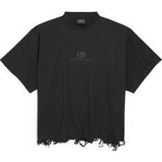 Balenciaga Rund hals T-shirts & Toppe Balenciaga Bb Classic Cropped T-shirt Oversized