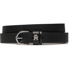 Tommy Hilfiger Sølv Tøj Tommy Hilfiger Essential Effortless Leather Belt BLACK EU105cm