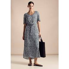 Dame - Grøn - Lange kjoler - Viskose Street One Maxikleid mit Print