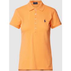 Polo Ralph Lauren Bomuld - Dame Polotrøjer Polo Ralph Lauren Slim Fit Stretch Shirt Woman shirt Orange Cotton, Elastane