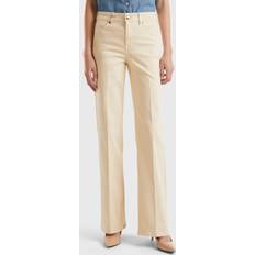 United Colors of Benetton Beige Tøj United Colors of Benetton Flared Stretch Jeans, 26, Beige, Women