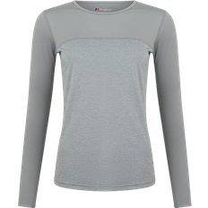 Berghaus Dame Undertøj Berghaus Women's Voyager Long Sleeve Crew Tech Baselayer T-shirt - Grey/Light Grey