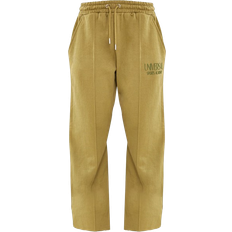 PrettyLittleThing Grøn - M Bukser & Shorts PrettyLittleThing Premium Oversized Pintuck Wide Leg Sweatpants - Olive