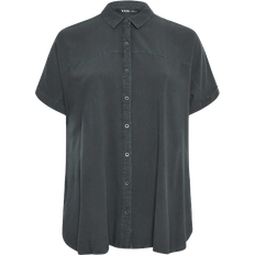 Yours Dame Skjorter Yours Chambray Shirt - Black