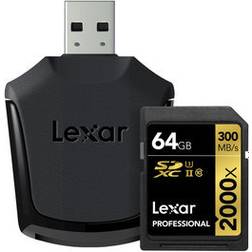 Lexar Media SDXC Professional UHS-II U3 300MB/s 64GB (2000x)