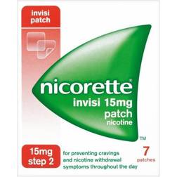 Nicorette Step2 Invisi 15mg 7 stk Plaster