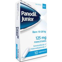 Panodil Junior 125mg 10 stk Stikpiller