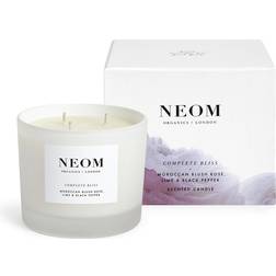 Neom Organics Complete Bliss 3 Wicks Scented Candle Moroccan Blush Rose Lime & Black Pepper Duftlys