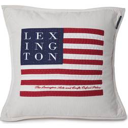 Lexington Logo Art & Crafts Pudebetræk Beige/White (50x50cm)