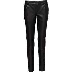 Gestuz Ada Leather Pant - Black